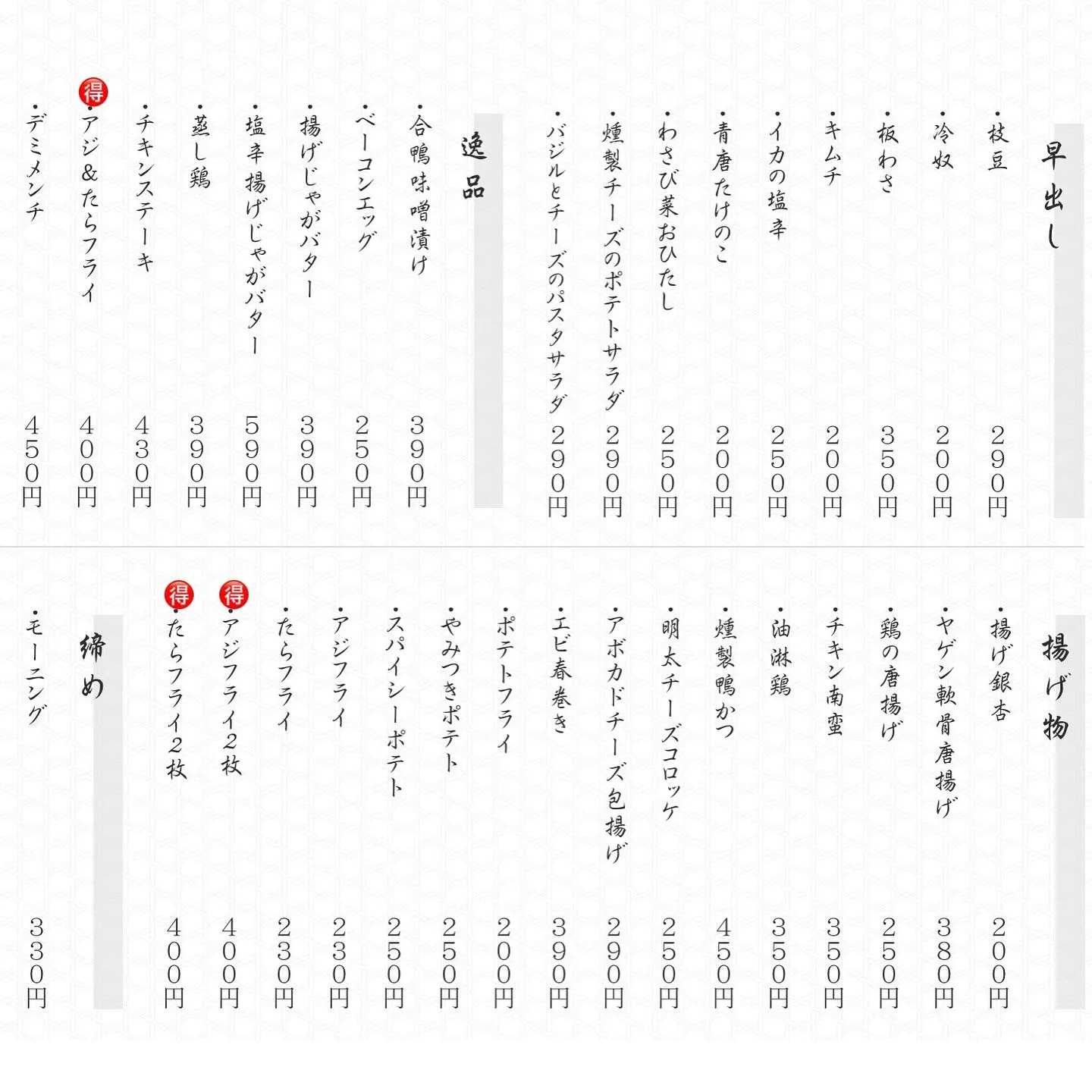 お待たせいたしました。