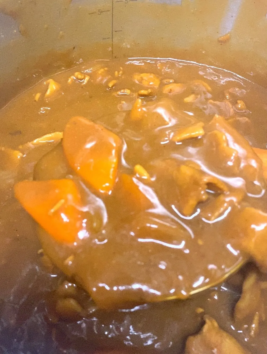 日本酒使って作ったカレーです❣️