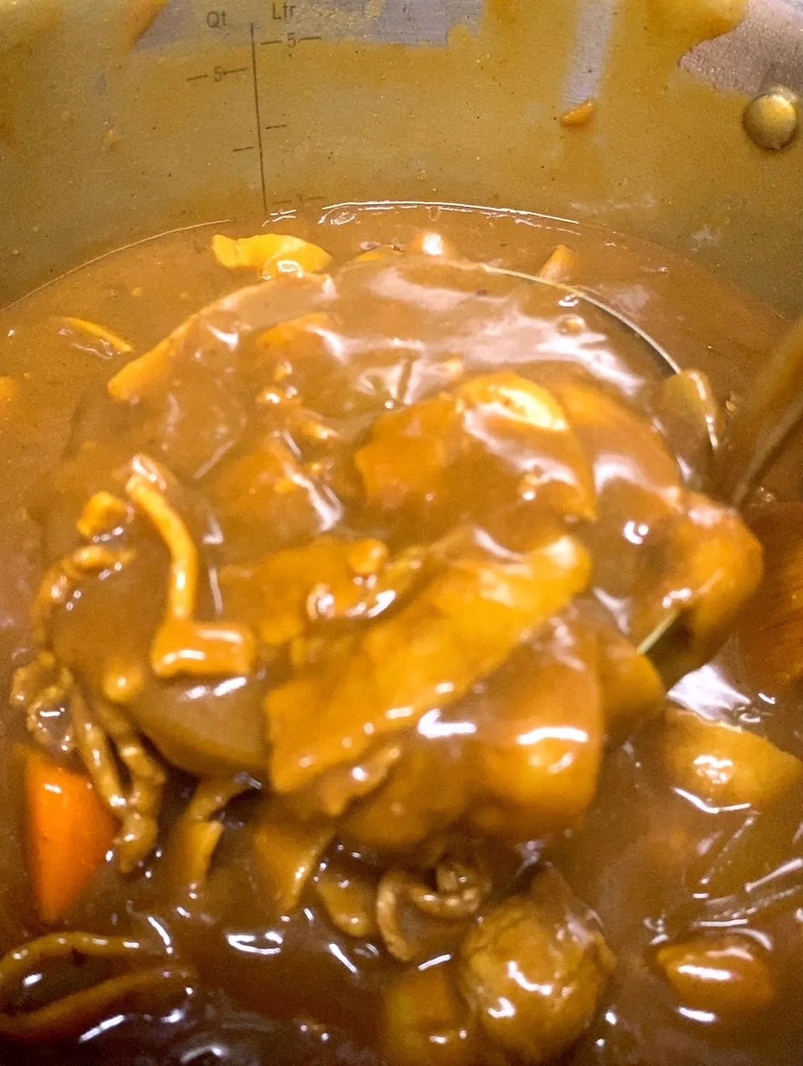 日本酒使って作ったカレーです❣️