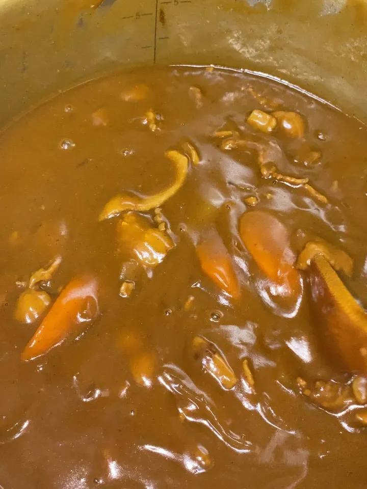 日本酒使って作ったカレーです❣️