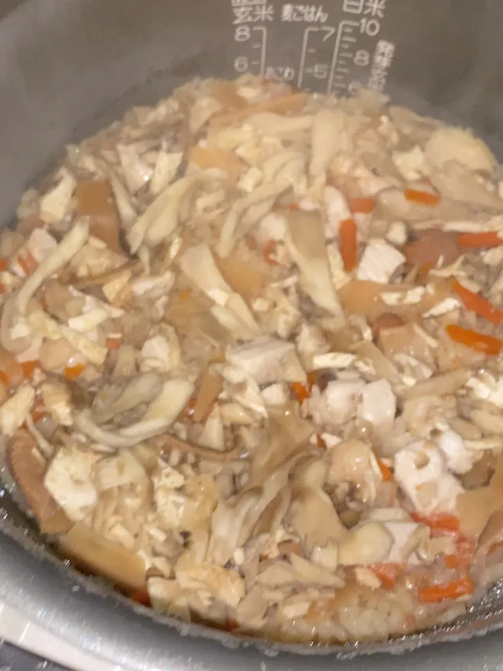鶏肉と舞茸の釜飯🙌❤️